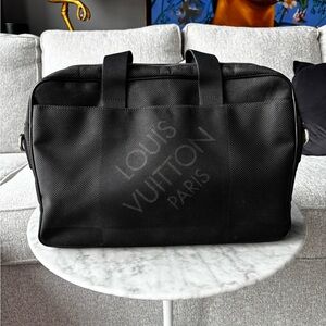 Louis Vuitton Black Duffel Bag